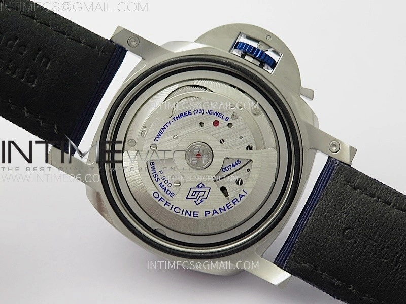 PAM1289 Y TTF Best Edition Blue Dial on Blue Leather Strap P.900 Clone
